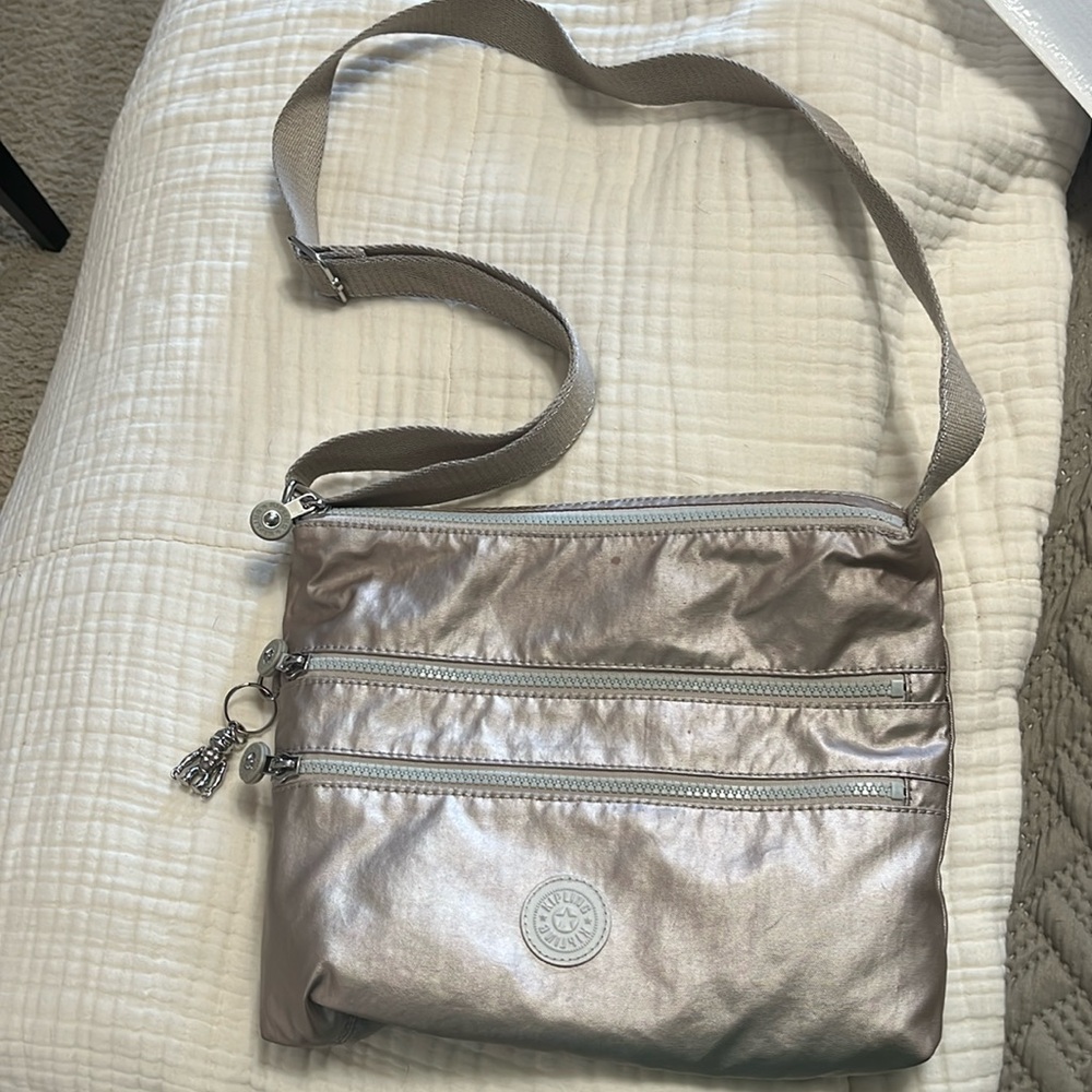 Kipling metallic cross body
